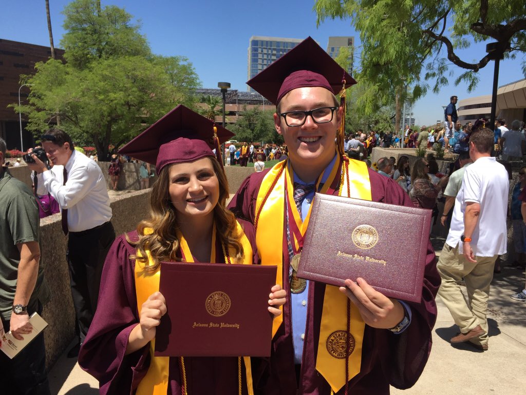 Nice job Jack &amp; Breydan! #ASUGrad #irairaira