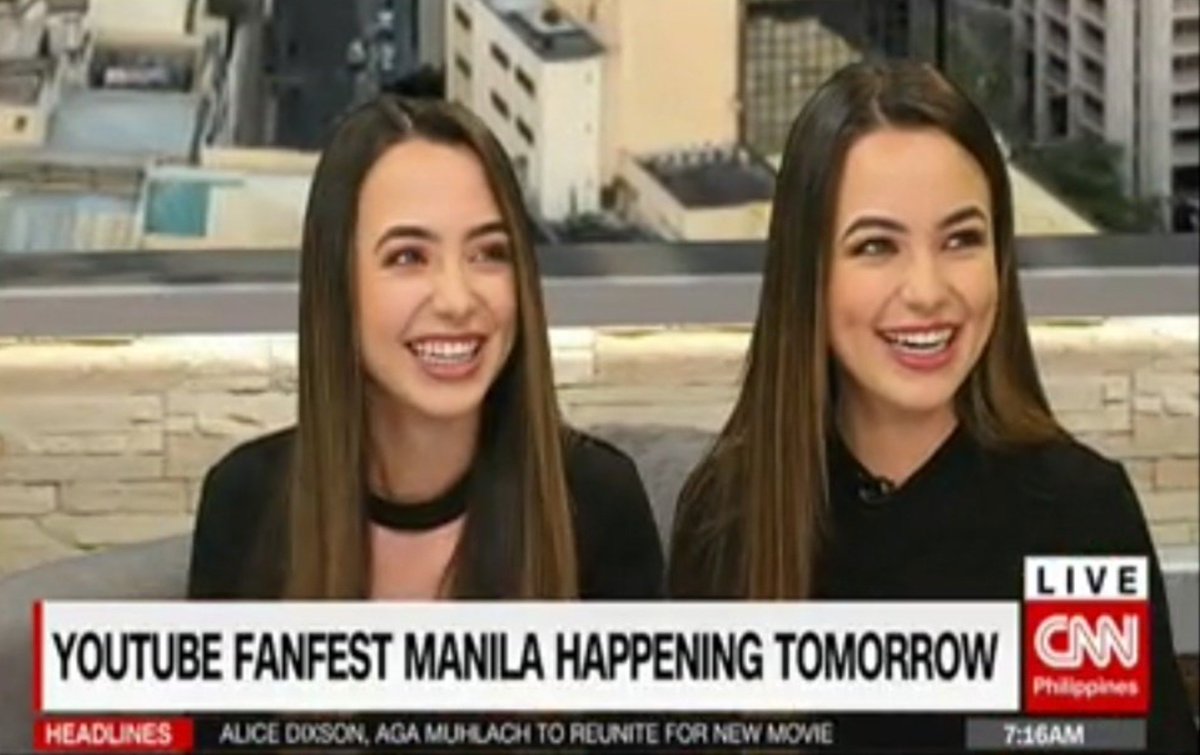 MerrellTwins's tweet image. Thank you @cnnphilippines for having us today on your morning show "New Day" and letting us talk about @YouTubeFanFest! It was so great to meet all of you! #YTFFPH