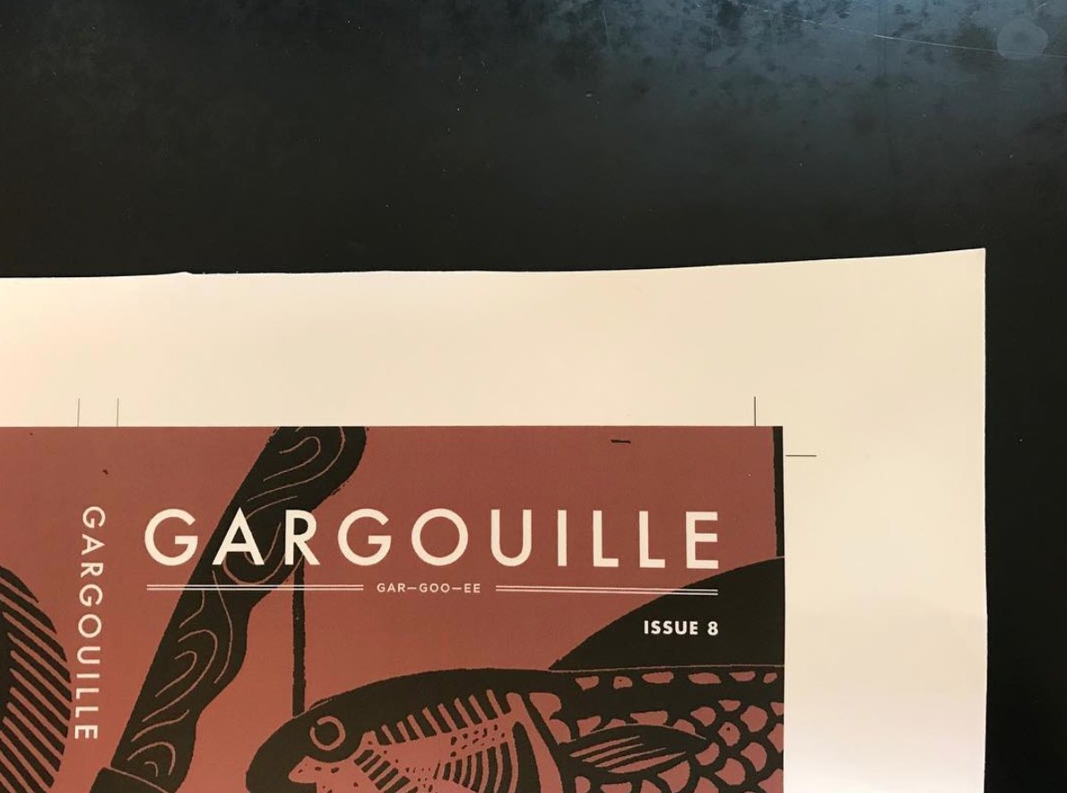 My story is off to the printers!
Here are some pictures of the final touches being made to @Gargouille_Lit magazine from their instagram:
instagram.com/gargouille_lit/
