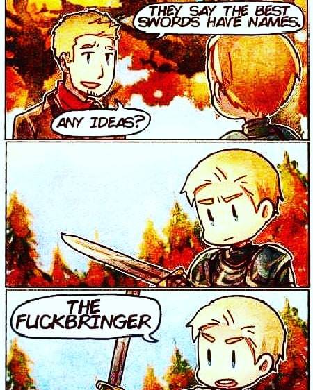 RogueRobotGames's tweet image. Stormbreaker, Oathkeeper, Goblin-Cleaver, Foehammer, Caesura, My lil&apos; Frenh, just to name few.
・・・
Look out for some Item - naming tips from the next Hacking the System with the Rogue Robot blog. #whatsinaname instagram.com/p/BilEGgfBpf3/