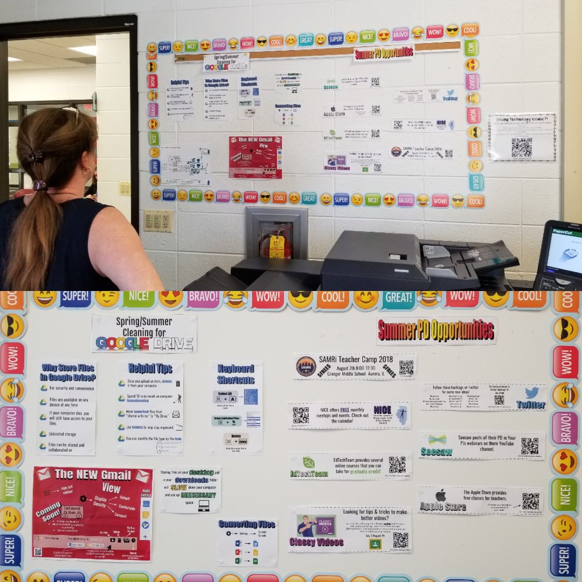 Check out the new Coaching by the Copier @D23Eisenhower @D23Ross. Tips for cleaning up @googledrive, the NEW @gmail, and awesome summer PD opportunities from @AppleEDU, @tonyvincent, @edtechteam, @Seesaw, and @NiceIL. @PHSD23 @anmahoney #ike_pride #rosspride #classygraphics