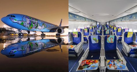 parents's tweet image. Disney’s New 'Toy Story'-Themed Plane for Kids Is #VacationGoals ✈️ bit.ly/2rx9Myl