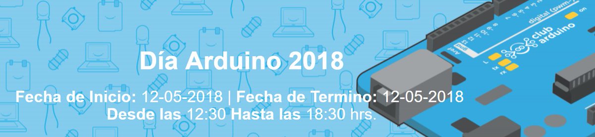 CHW_NET's tweet image. Arduino Day 2018 | 12 de Mayo | Manuel Montt 101
Entradas GRATUITAS: xebent.com/ver_evento/dia…