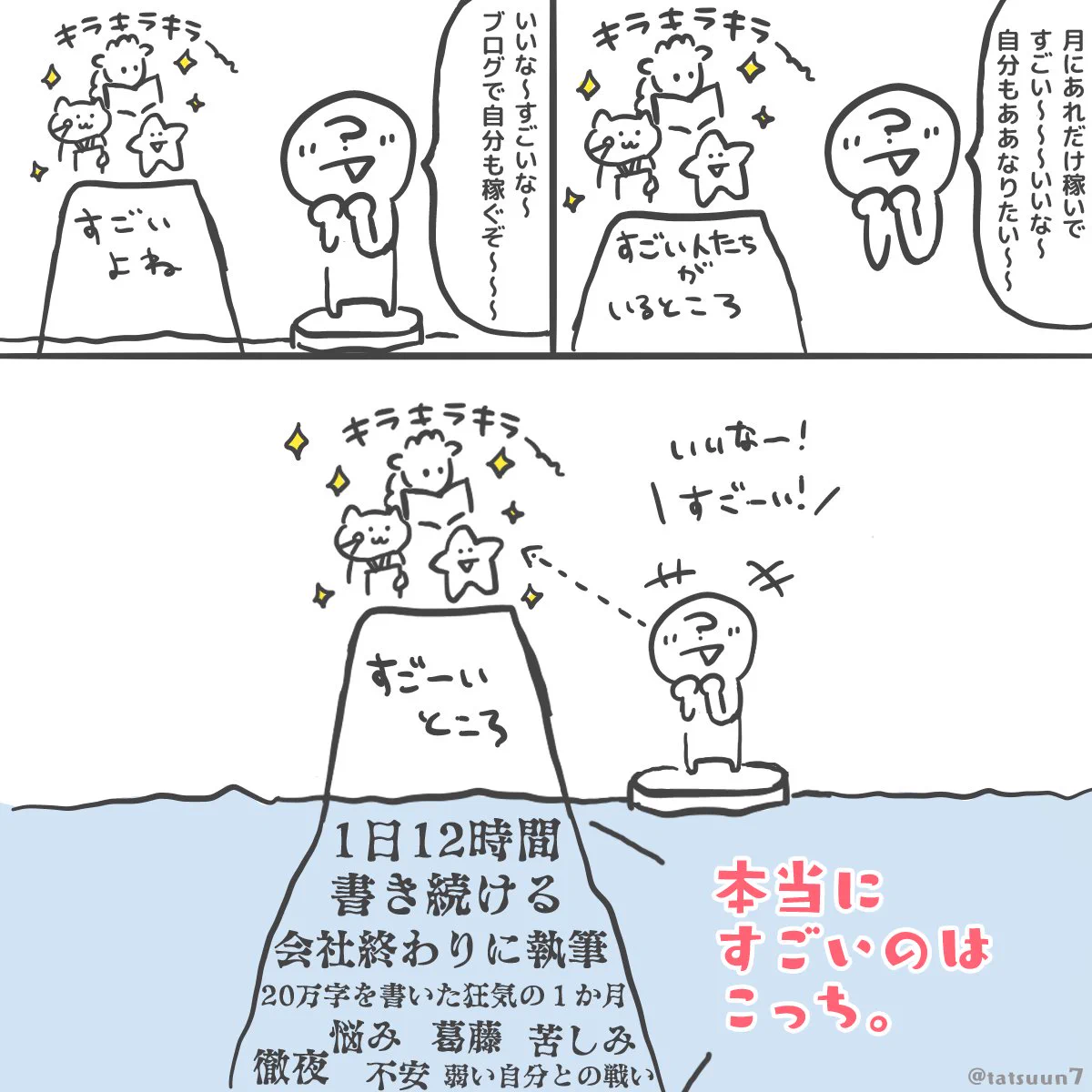 成功の下には大きな努力が…。成功した人たちの本当に凄いところは見えづらい…！