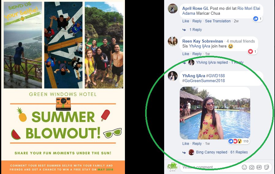 GWDormitel188's tweet photo. CONGRATULATIONS! 👏😁 to our winner Ms. YhAng IjAra for winning the Green Windows SUMMER BLOWOUT campaign 😀 https://t.co/gjn9JEKmj9