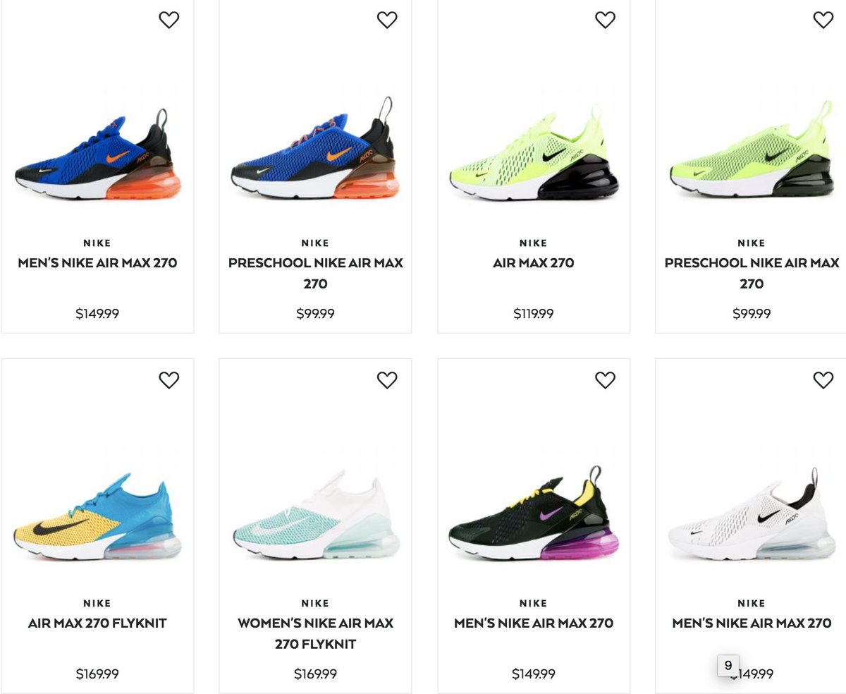 nike air max 270 colorways