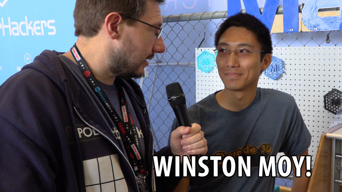 3dprintingnerd's tweet photo. It was so great to meet @WinstonMakes at Bay Area @Makerfaire #BAMF2018 this year!
https://t.co/DPl4GZRpn4
He stopped by the @matterhackers booth and helped make this video about the @Carbide3D Nomad! https://t.co/8HAmkeTxYX