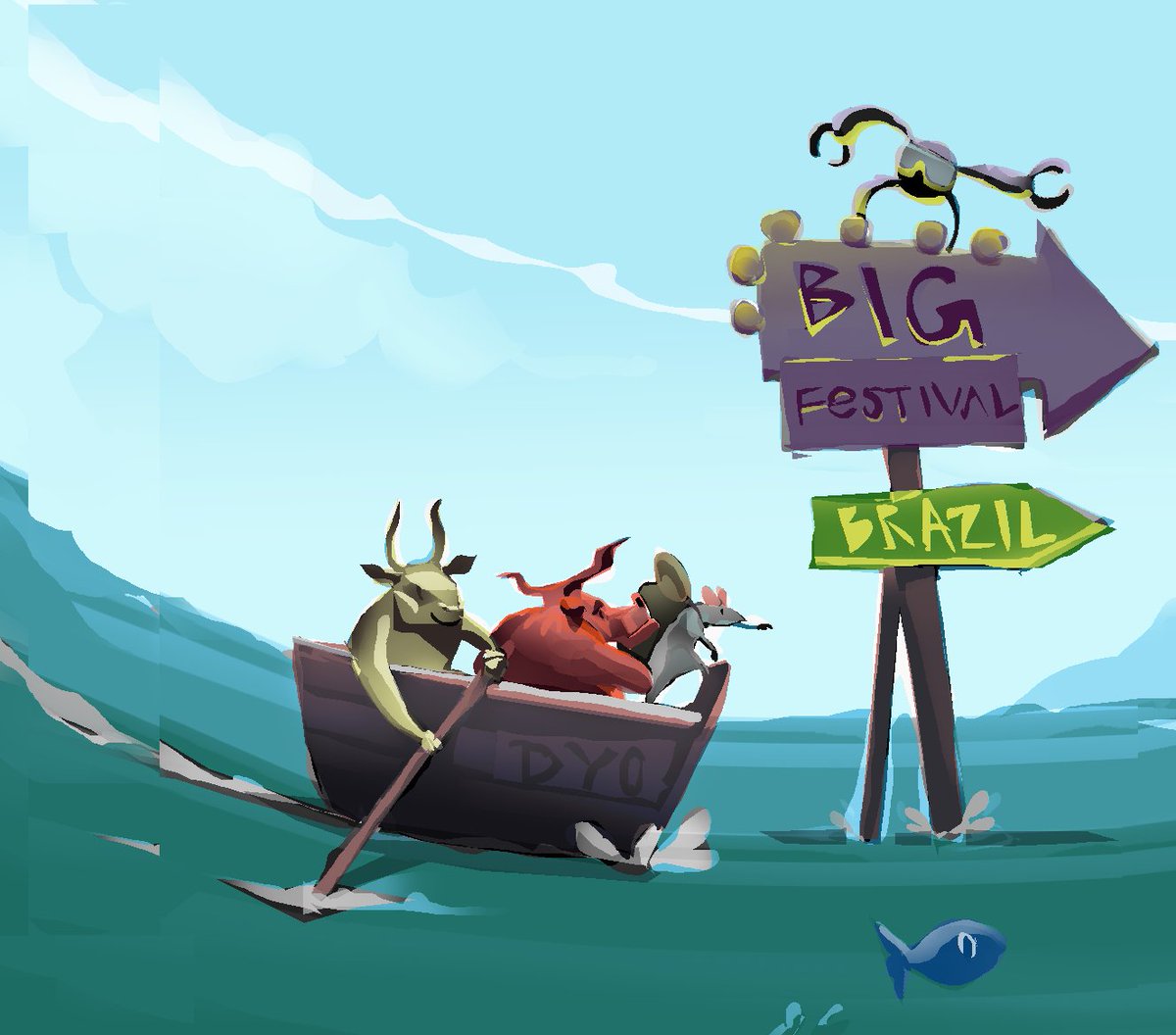 team_dyo's tweet photo. DYO will be at @BIG_Festival 2018 in Brazil - nominated for "Innovation", "Best Gameplay" and "Best Student Game"! We're super excited 👍 https://t.co/XgUbpxLbH0