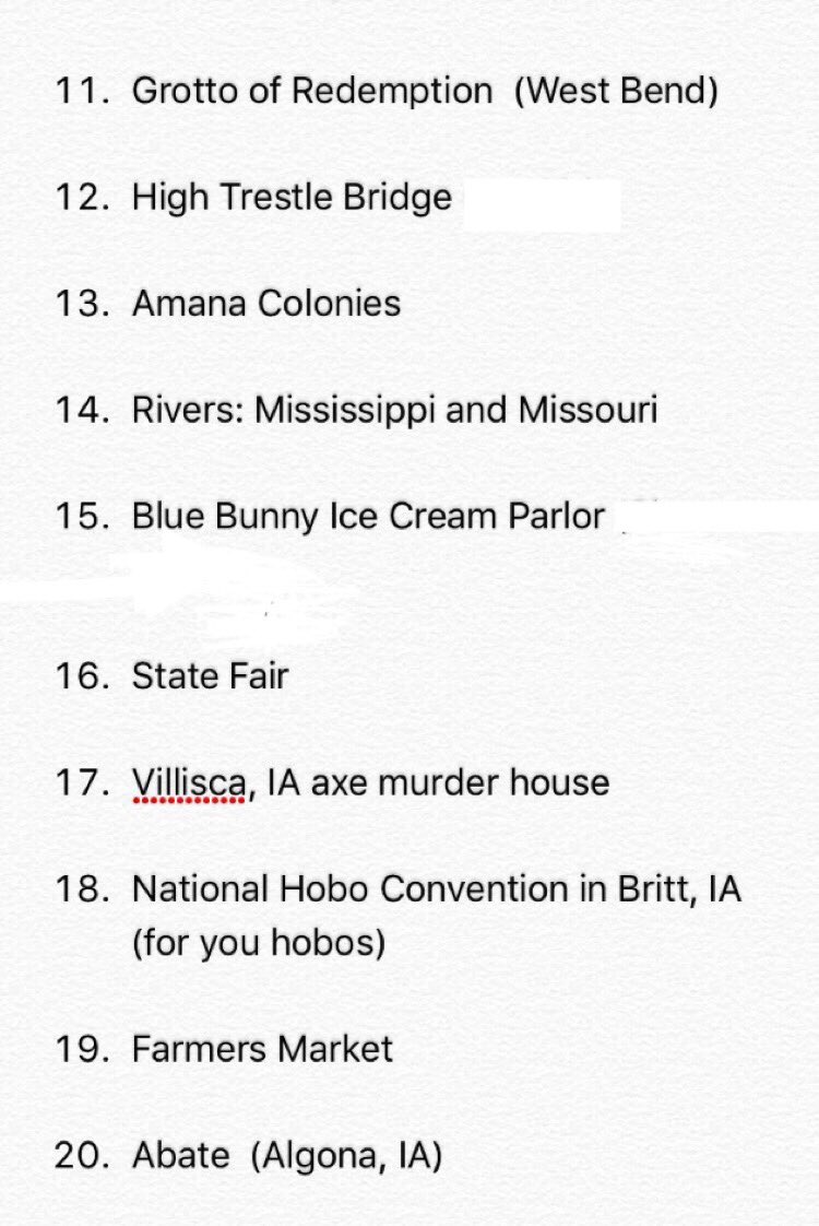 IowaChill's tweet photo. List of 25 ideas to do/visit in iowa this summer https://t.co/OiQ3Z1rZDV