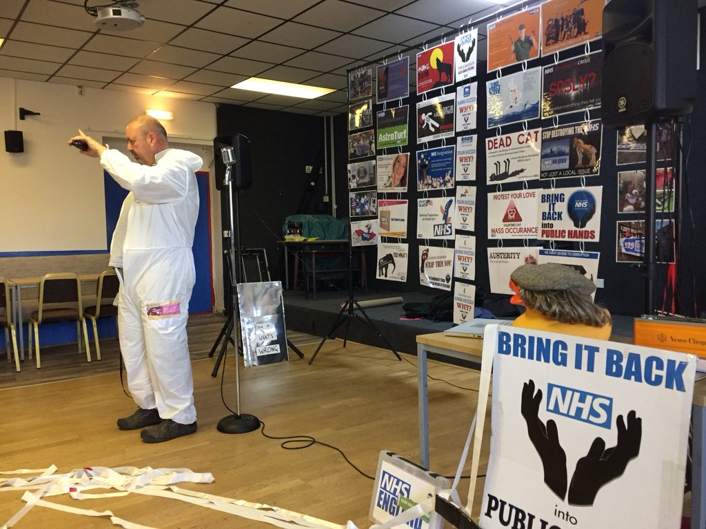 NHS - Special Measures - Anthems for accidental activists -Stafford - Steve Carne @999CallforNHS @staffshospital - Brilliant show