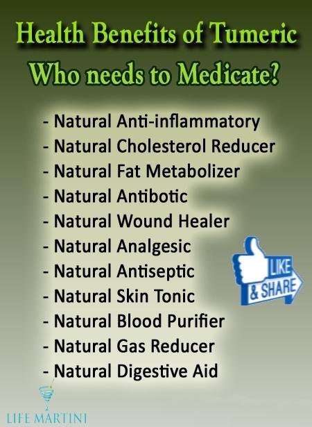 Health Benefits of Turmeric :