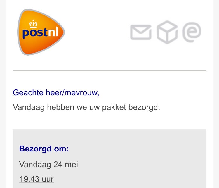 Bijzonder, pakket <a href="/PostNL/">PostNL</a> volgens mail bezorgd maar niks gezien #fail