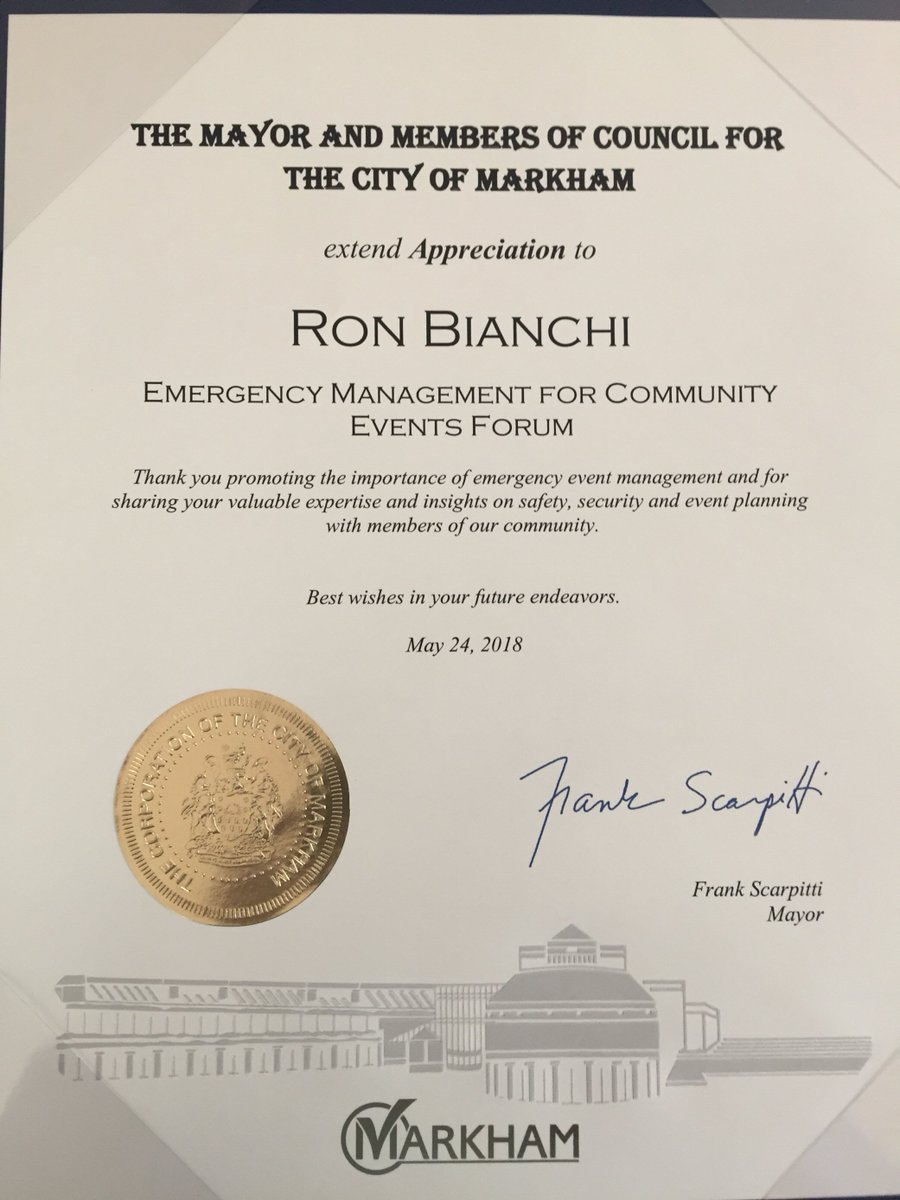 mrwx4caster's tweet photo. Had a fantastic time presenting to an engaged group of people!
Thank you Sonia and the City of Markham for treating me like Royalty and allowing me to talk about severe weather and Emergency Management/Event Planning and what @woodplc is doing about it.
@CalianGroup #EM4events https://t.co/G9VDm7DOpn