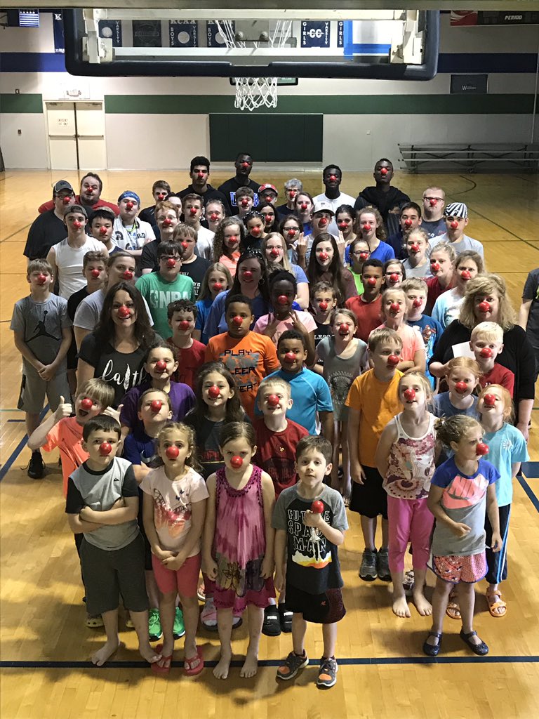 team7712's tweet photo. Glasgow Christian Academy showing their support for Red Nose today. Look at all those noses. https://t.co/ZQIz6Di4sp