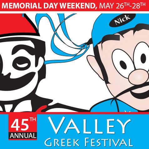 ValleyGreekFest's tweet photo. We have updated our appearance and leveled up on the fun, food and family experience at the 2018 Valley Greek Festival. Come by and check out what’s new this Memorial Day Weekend. #valleygreekfestival  #greeklife #greekfood #greekmusic #greekdancing #memorialdayweekend https://t.co/Qv6oFbHBFk