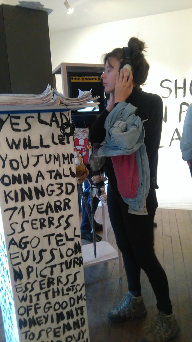 VentureArts's tweet image. Transcript private view in full swing @CHARLIESMITHldn. Brilliant collection of autobiographical artworks. Great to see YES LAD YES LASS by Barry Finan and @R0sanneR on show again amongst many great artists. On now until 23rd June.