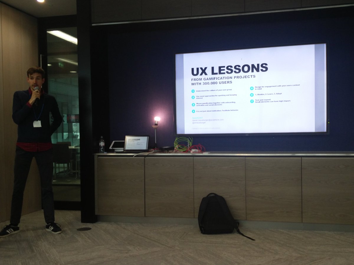 laura_yarrow's tweet photo. Fantastic #ux lessons in #gamification in enterprise projects from @dmeusburger @ux_connect https://t.co/pVluhSJG4A