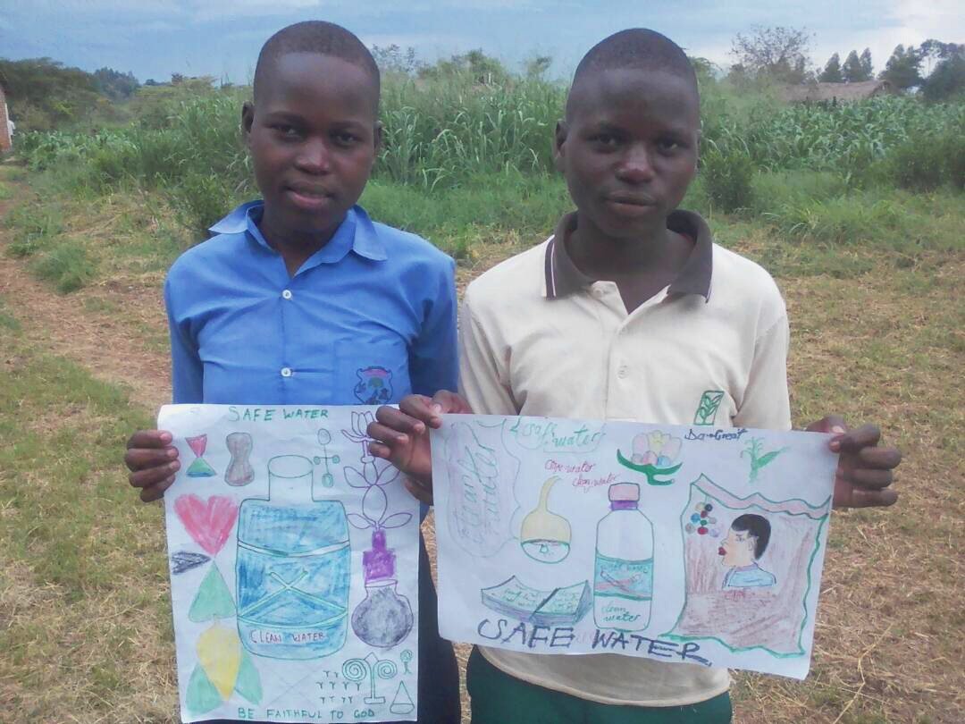 lalelaproject's tweet photo. Lalela students in Uganda finished the Art of Conscious Living curriculum about the human right to clean water & the global water crisis. Artists learned tips to save water & designed posters to raise awareness. Support a class, join our #classcampaign at https://t.co/kR1iRPa8j6! https://t.co/3ancscO61C