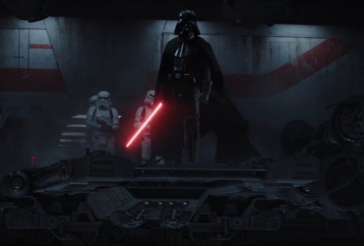 in my research, I found Vader is almost ALWAYS on spaceships where it'...