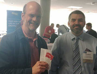 TCGNetworks's tweet photo. Congratulations to Bill from Lunenburg, MA – lucky winner of this TCG’s Security Summit booth raffle! He’s pictured here on the left, next to our Marketing Administrator, Jonathan Browning. Enjoy the Red Sox game! Thank you again to @Towerwall and @MassBayCommCol !
#summitbuzz18 https://t.co/SX9HsT5F3r