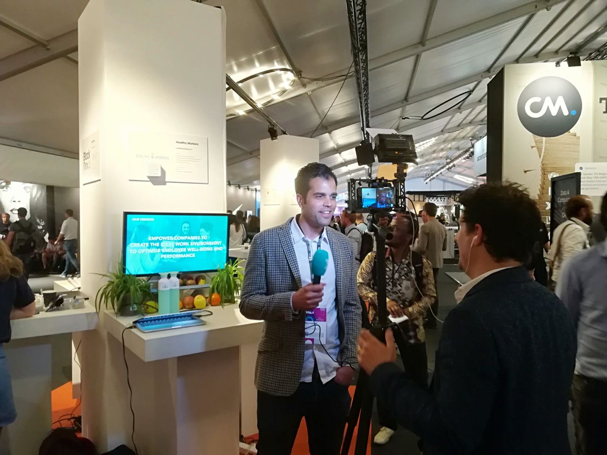 An interview with <a href="/RTLZ/">RTL Z</a> at the Future of Work pavilion of #Thenextweb2018 
#futureofwork #tnw #tnw2018 #innovation #tech #workplaceofthefuture