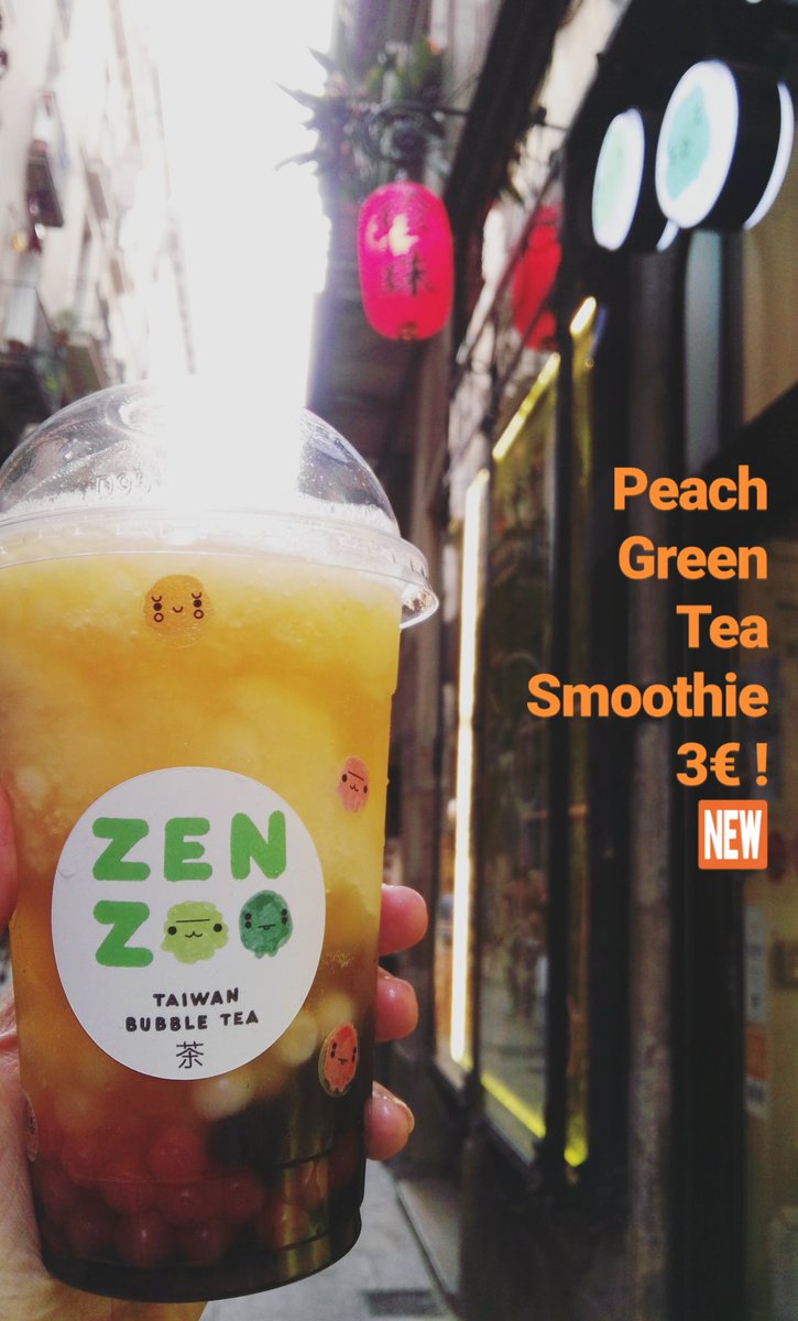 ZenZooOfficial's tweet image. What a bubble tea lover needs 💚Peach🍑Green Tea💚Smoothie🍑.🆕 #Promotionmonth #zenzoo #zenzoobcn #peachtea🍑 #greentea #smoothies #discount #tealover