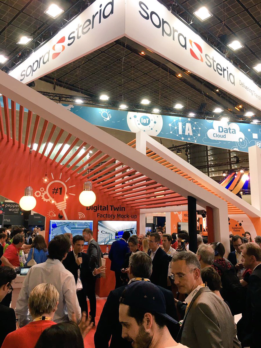 SopraSteria_fr's tweet photo. Xavier Hürstel, Chief Executive Transformation Officer, reçoit une délégation de 20 start up sur notre stand @VivaTech ! #innovation
#VivaTech #VivaSopraSteria https://t.co/BdzdDXJIl6