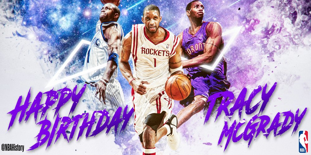 Happy 39th Birthday to 7x All-Star and 2x Scoring Champ, Hall of Famer TRACY McGRADY! 