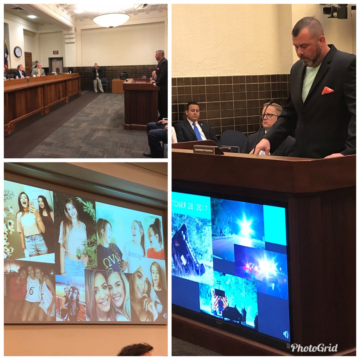 TxDOTCommission's tweet photo. David Mills, father of Kailee, recalls the night his teen took off her seatbelt to take a selfie. It was the last time he and his wife Wendy would ever see her again. Now they join @TxDOT to encourage everyone to always wear their seatbelts. #SaveYourLife #ClickItOrTicket https://t.co/HmbWpPWdEN