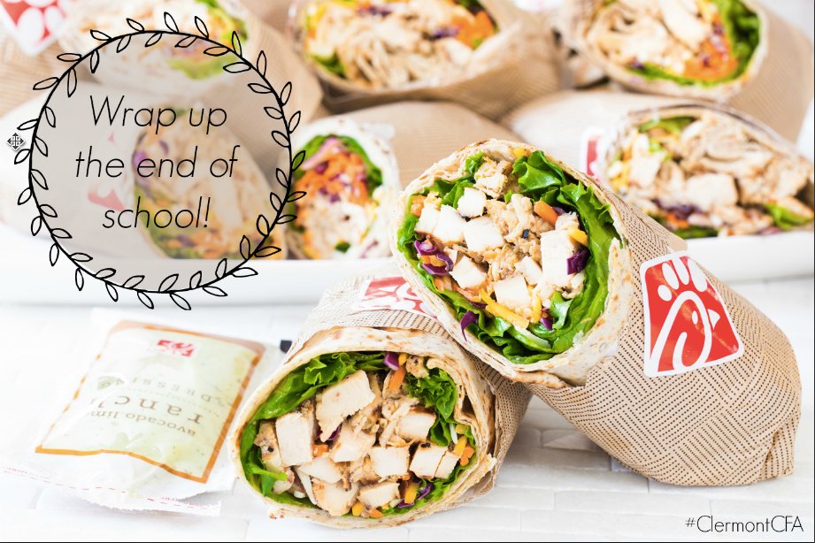 clermontcfa's tweet photo. Wrap up the last day of school with our Grilled Chicken Cool Wrap! No better way to start off the summer. #CoolWrap https://t.co/q7SNeRaF7K