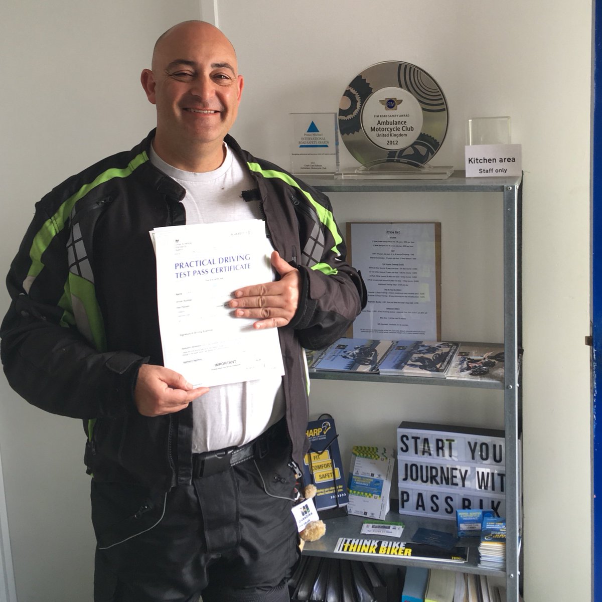PassBike's tweet photo. Congratulations to Dean on Passing Module 2 today at #ipswichdtc! Have fun bike shopping and we look forward to seeing you on the next ride out!
Well done also to Jeff on Passing Module 1 today at #basildondtc #passedwithpassbike https://t.co/0U238mTxcC