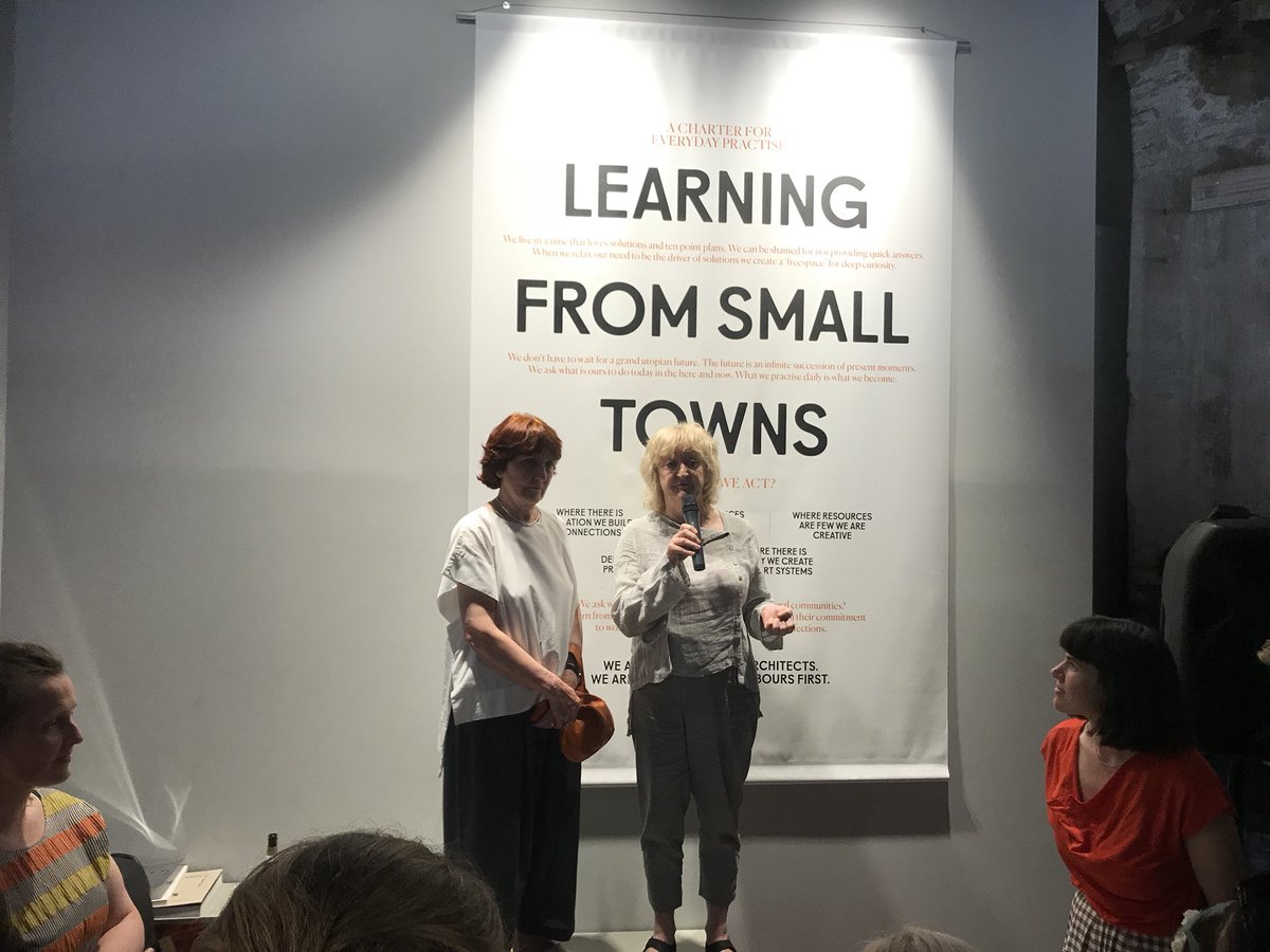 The stars of <a href="/la_Biennale/">La Biennale di Venezia</a>, Yvonne Farrell &amp; Shelley McNamara, describing the Free Market team as a ‘meitheal’ working for the good of the country &amp; hoping that this is just the beginning for a project that can effect real change in Ireland. Thank you! #BiennaleArchitettura2018