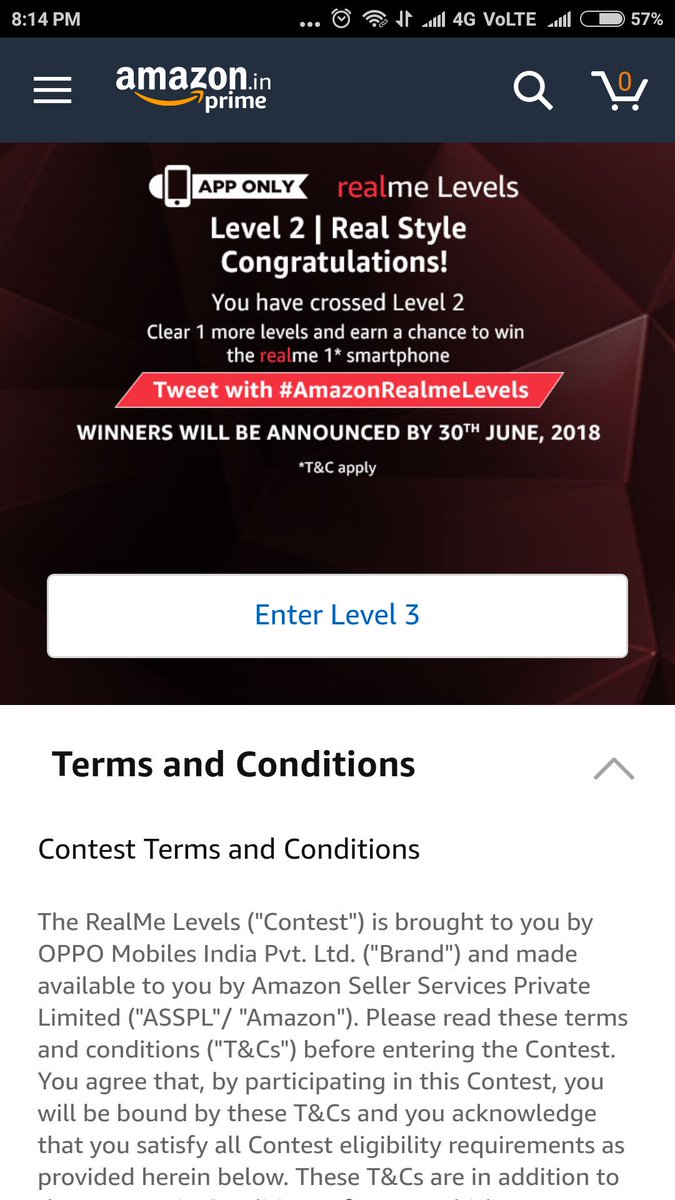 deepalidamani's tweet photo. @amazonIN @amazonIN @amazonIN #AmazonRealmeLevels Level 2 done

Join @sd12dec @sarikag77 @md12nov @PinkyDholakia @blessedkamal @JayshreeMalhot2 @saya_sonam @MradulaDamani @NavinchandraD @Chanchal333 @INDRANILRAJU @PritiNivoriya @groovymaish https://t.co/hu6ZA0UW8P