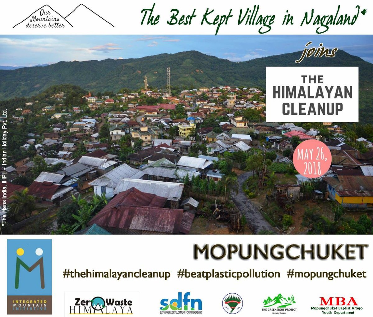 ambajamir's tweet image. #Mopungchuket village to participate in #TheHimalayanCleanup through #MALT, #MBA and #GreensightProject @IMI_Info #SDFNagaland @ZeroWasteHimalayas #BeatPlasticPollution #WED2018