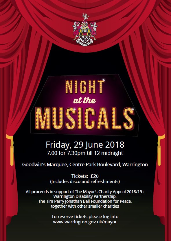 Fantastic fundraising event for the new <a href="/WarringtonMayor/">Mayor of Warrington</a> charities. Don't miss out on your chance to get a ticket! <a href="/WDPcomms/">Disability Partnership #DAD2025</a> @peacecentre