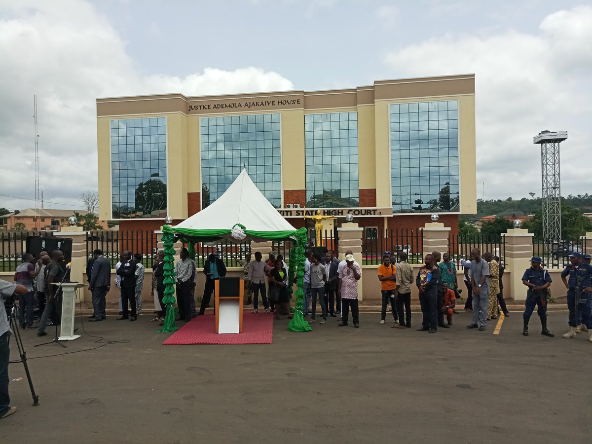 Image result for Fayose inaugurates new Court Complex in Ado Ekiti