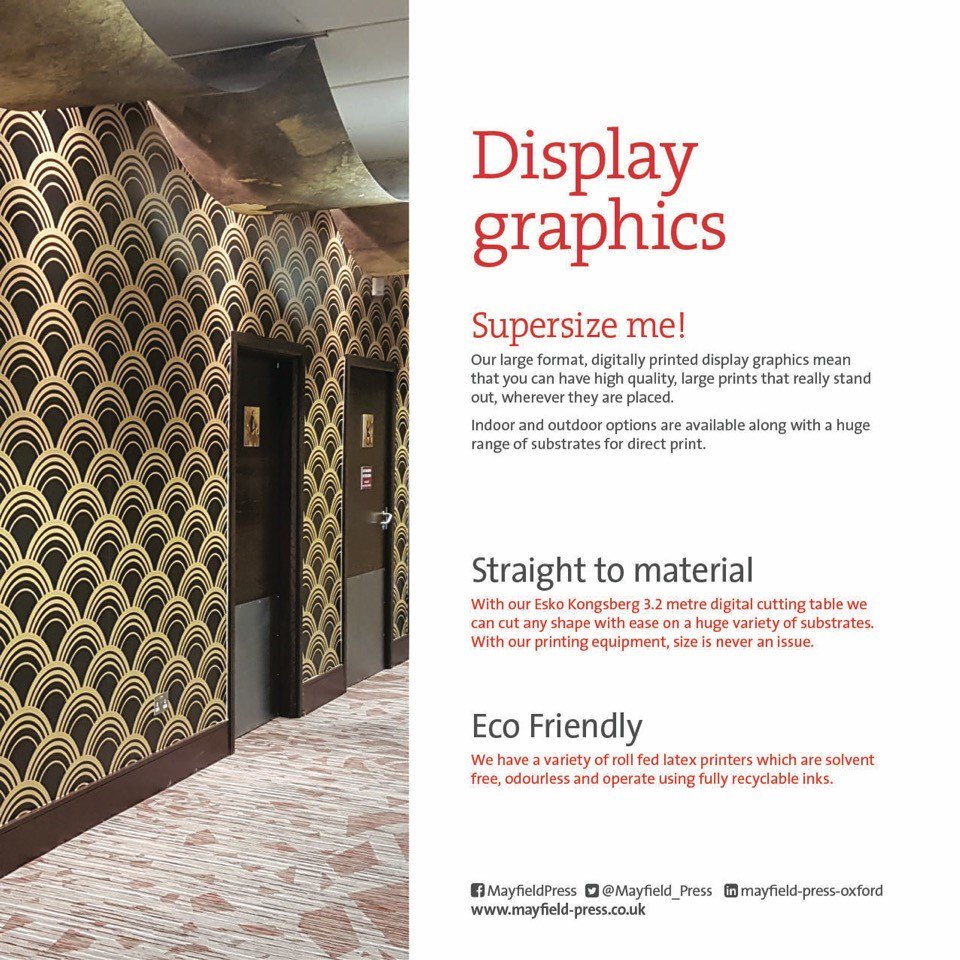 mayfield_press's tweet photo. We love unorthodox projects, wallpaper, fabric printing, wall, ceiling, even floor graphics! If you want advice, a no obligation quote then get in touch & we will happily meet to discuss further. It's a WIN WIN!
#Mayfield #DoingMoreWithPrint #LargeFormat https://t.co/UGxbIpyzHp