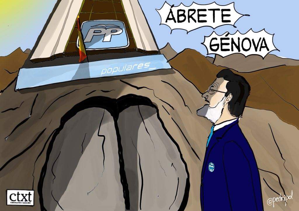 MARIAJ_SALADO's tweet photo. La nueva versión de Alibabá y los 40 ladrones: Rajoy y los chorrocientos corruptos del PP #Ascodeppeperos #PartidoPodrido #PPOFF #PPFraude #RajoyOff #RajoyVeteYa #RajoyOff #Viñeta x @pedripol https://t.co/bVX6VjOR4i