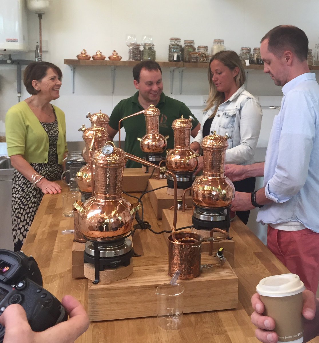 DevonDistillery's tweet photo. Exciting times... taking photos of the photographer 😂 #devonginschool #notaphotographer #cheers https://t.co/mIwRRbMIvY