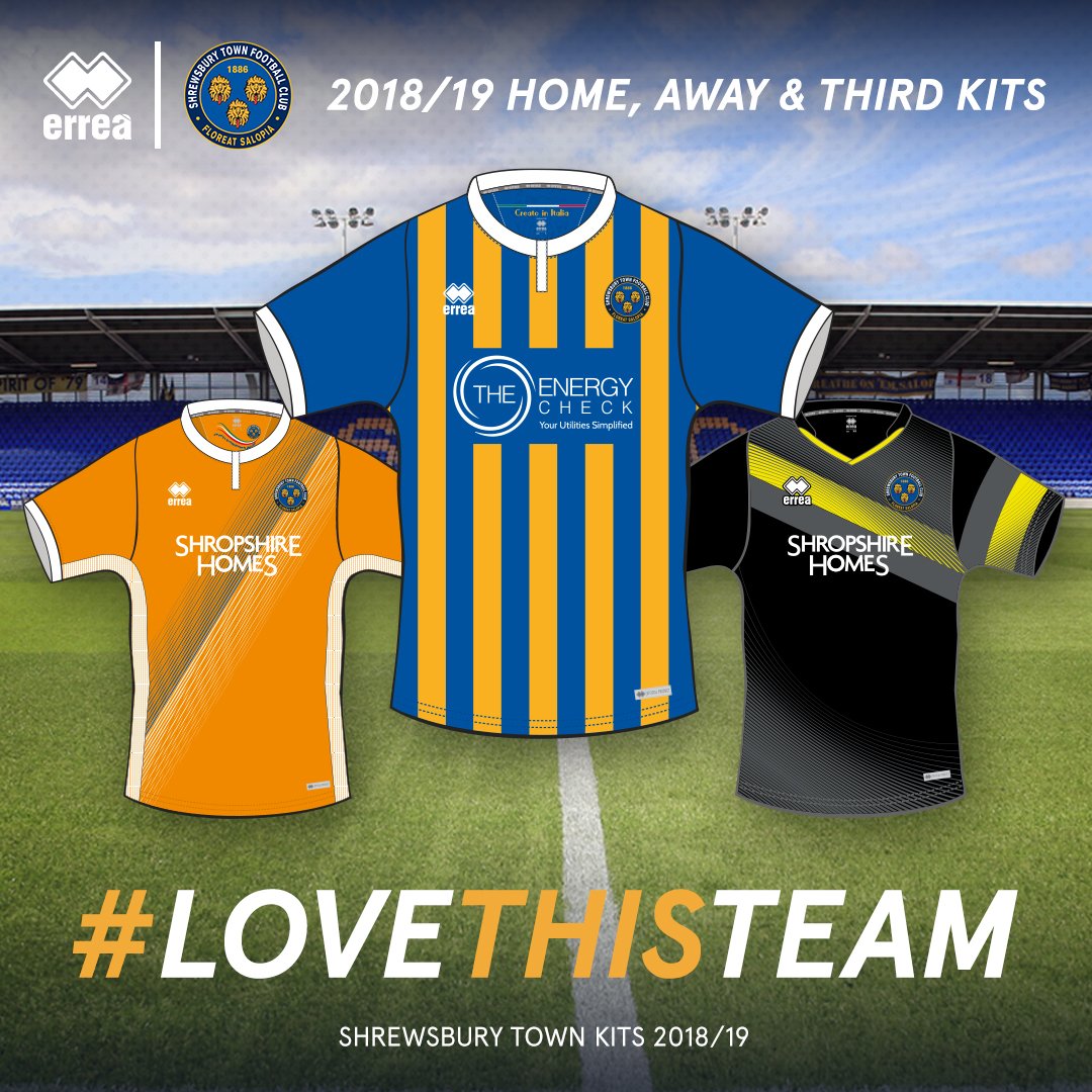 shrewsbury town new kit