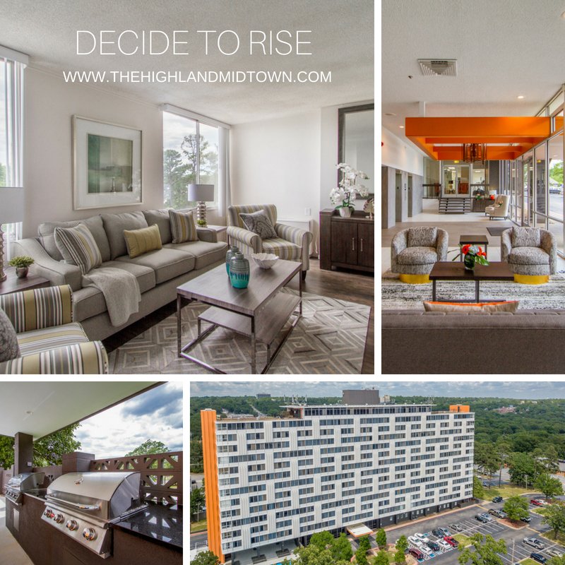 Little Rock...we are ready for you!  Come tour this beauty and see our exciting renovations and friendly staff!  DECIDE TO RISE!  thehighlandmidtown.com
