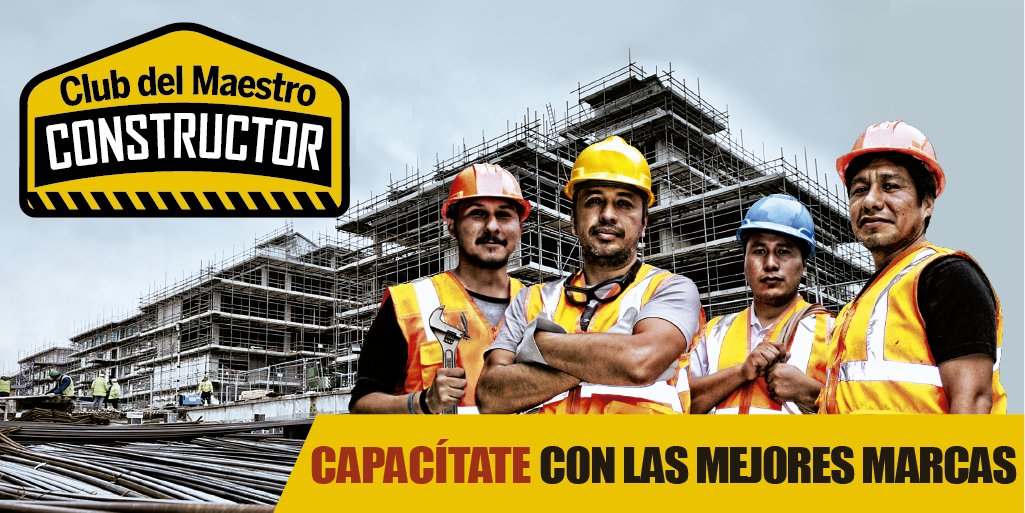 Expoarcon's tweet photo. ¡CAPACÍTATE CON LOS MEJORES!
#EXPOARCON2018 presenta el Club del Maestro Constructor
Registro SIN COSTO en ⏩⏩ https://t.co/JyXkduyrsd ⏪⏪ https://t.co/OjdGXw1jK6
