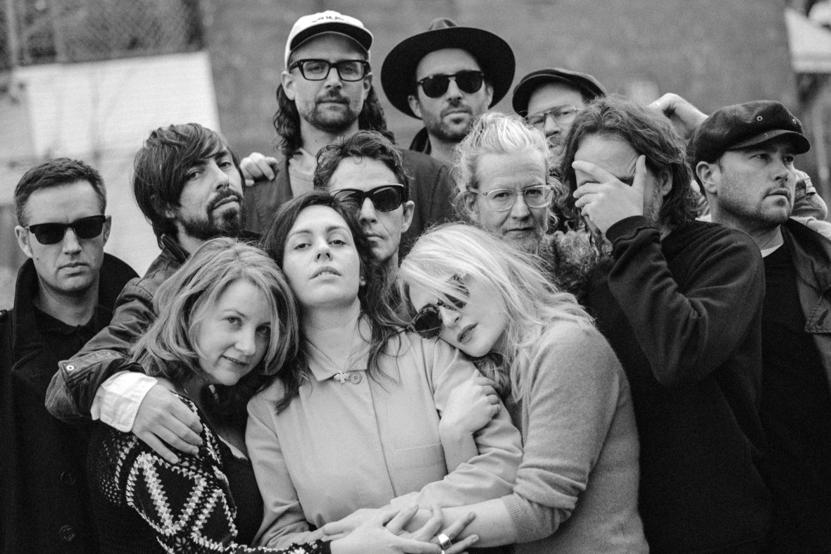 QwithTomPower's tweet photo. 🔊 LISTEN: Iconic Toronto band Broken Social Scene (@bssmusic) perform a few songs off their latest album #HugOfThunder, and Kevin Drew & Brendan Canning talk about the gut feeling that led them to start the band 20 years ago | https://t.co/brixOiO4XD https://t.co/8AhzQiFQAv