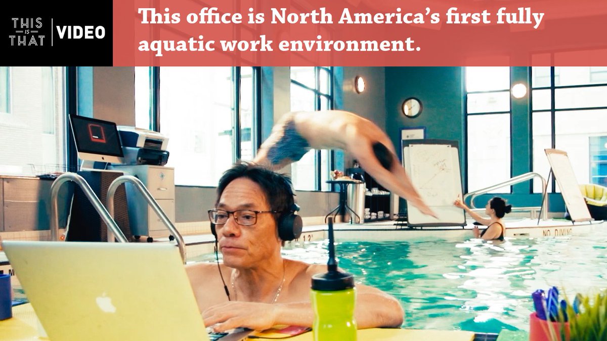 This consulting company operates out of a pool. youtu.be/knmX5JfNrJs