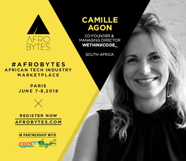 wazobiamax's tweet photo. Camille is the co-founder and managing director of WeThinkCode_, a network of tuition-free institutions in South Africa training talented youth to become world-class software engineers.

To Register >>> https://t.co/3ItsMdoDep

@camilleagon @SocialAfrobytes #afrobytes https://t.co/ylN3w7iVPj