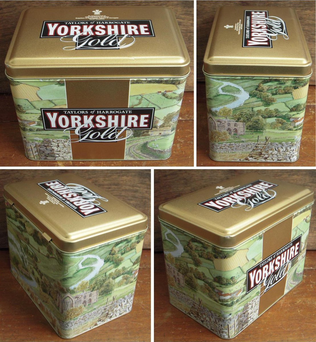 Ever Rotating Vintage Retro On Twitter A Yorkshire Gold Tea Tin Caddy By Taylors Of Harrogate With Scenes Of Cricket And The Dales Https T Co Iunhlb2qmj Teahour Yorkshire Yorkshiretea Https T Co Hll9agplnb