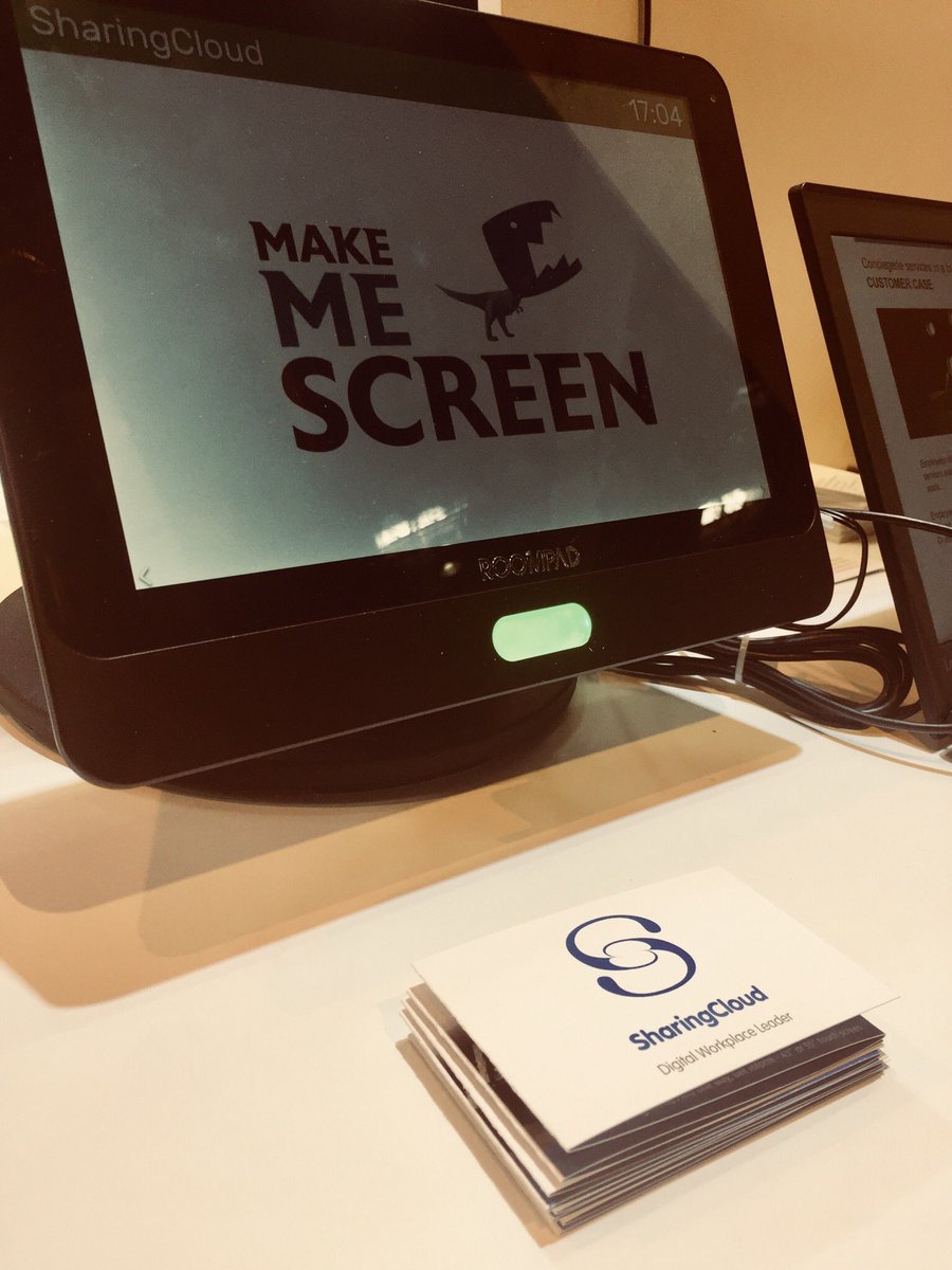 sharingcloud's tweet photo. @MakeMeScreen est évidemment présent sur notre stand grâce à l’affichage dynamique !
#makemescreen #MMS #SharingCloud #digitalsignage #VivaTech #VivaCisco https://t.co/Bk64pzkOHs