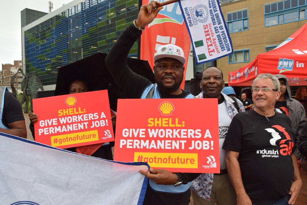 Shell unable to answer questions on serious violations of worker rights at its AGM this week #ShellAGM <a href="/Shell/">Shell</a> #makethefuture? #gotnofuture industriall-union.org/shell-unable-t…