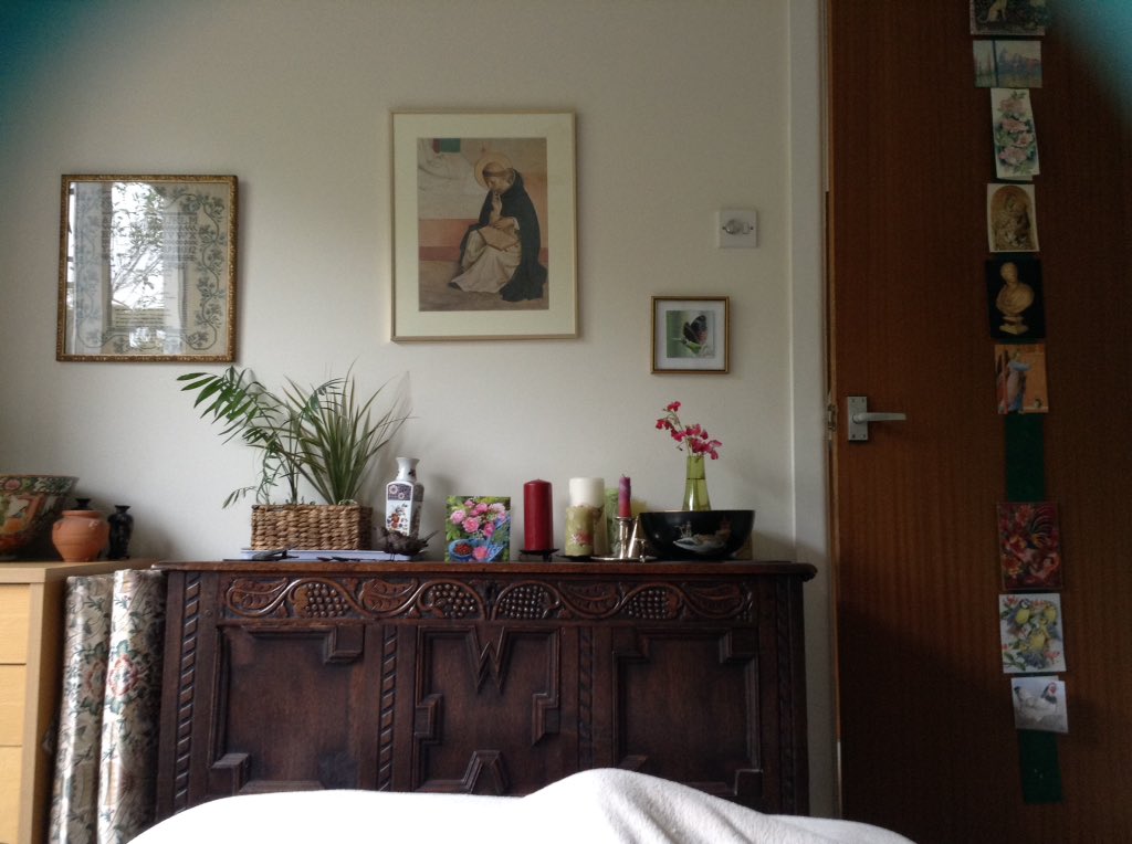 Forestvon's tweet photo. @me_perspective Here is mine since the 90s - has changed a bit - new picture, different plant, different card, different flowers... Same feet in the way though! https://t.co/srfaVMpWry