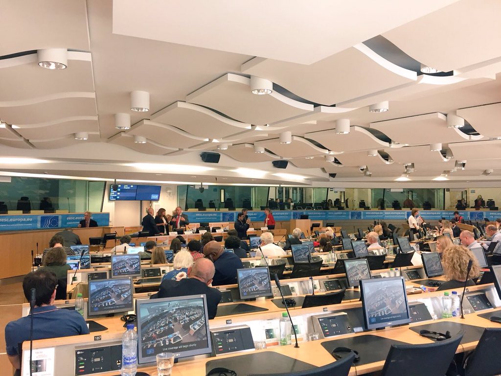 BorissovaLora's tweet photo. Thank you speakers and panelists of the @EU_EESC #CivilSocietyDays18 for excellent conference. Our future is #Digital & we must steer the digital transformation to ensure it is more #inclusive #safe #properous for all our citizens. EU path based on #values. @GabrielMariya @DSMeu https://t.co/hRRgwBekN3